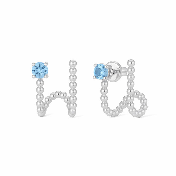 Pendientes Unique plata Corsia