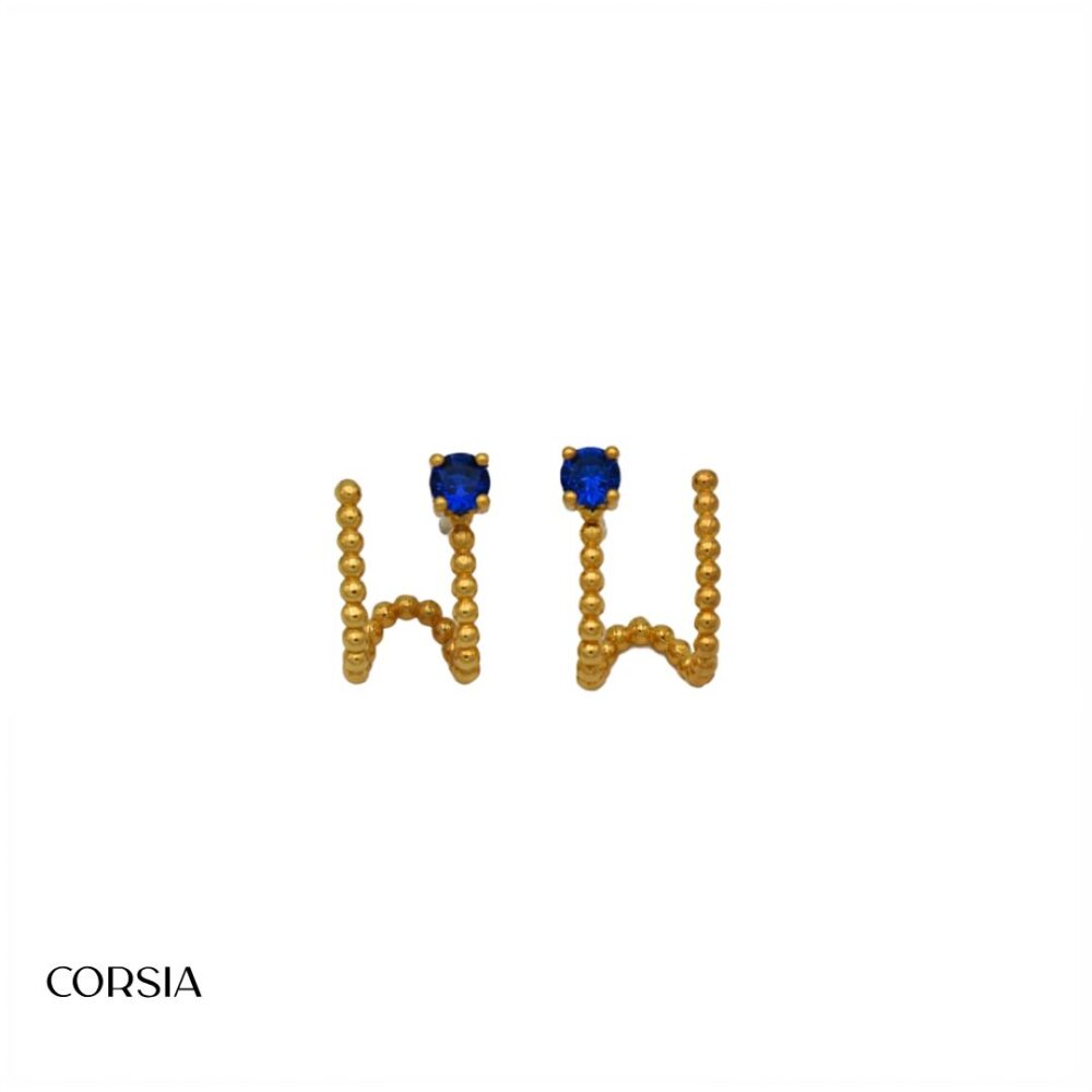Pendientes Unique Chapado Oro - Joyería Corsia