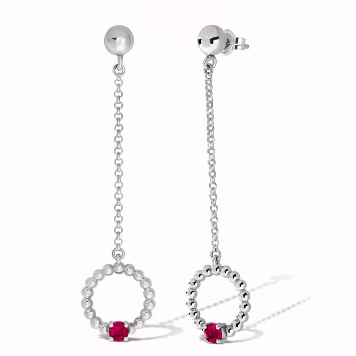 Pendientes Moon con circonita Corsia