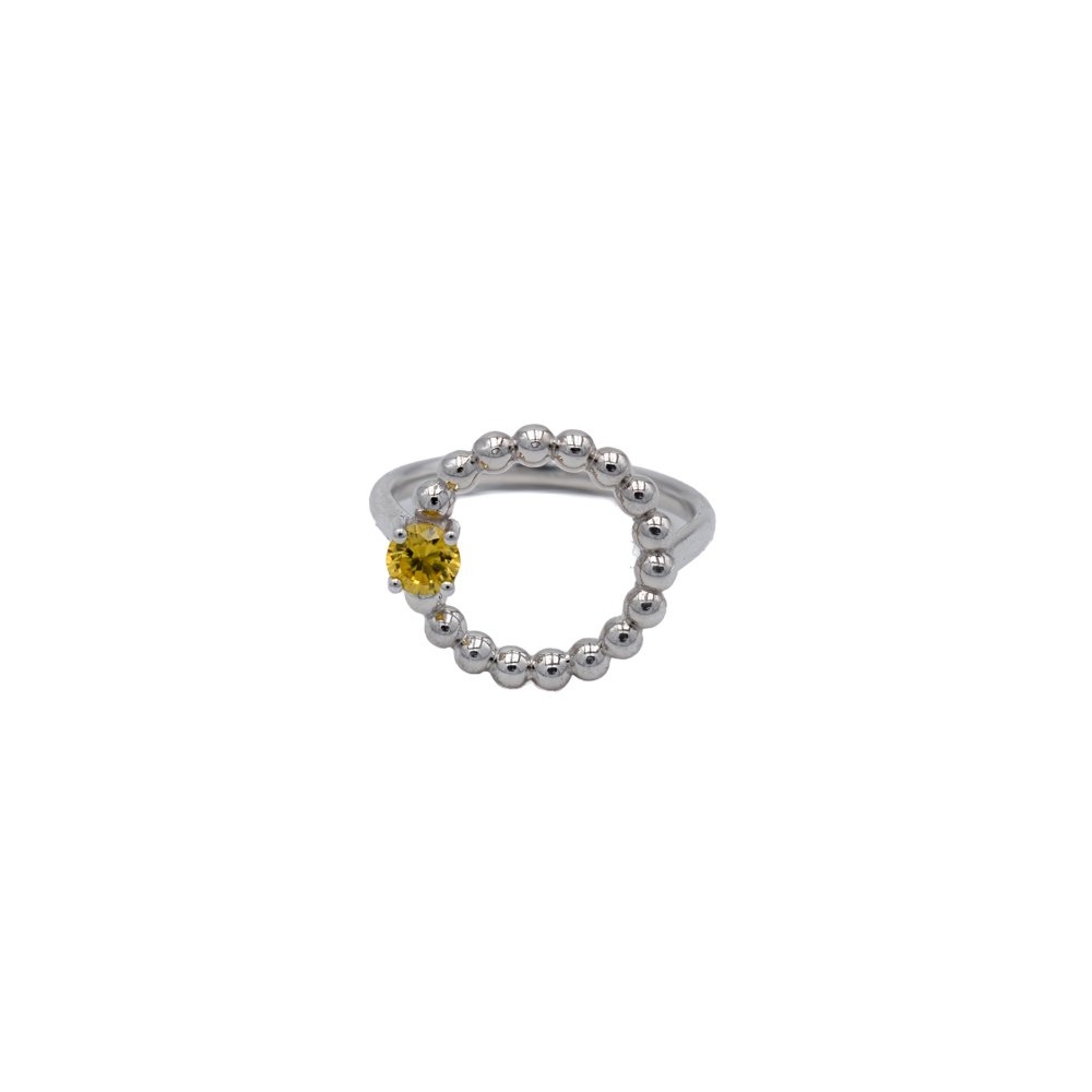 Anillo Moon con circonita