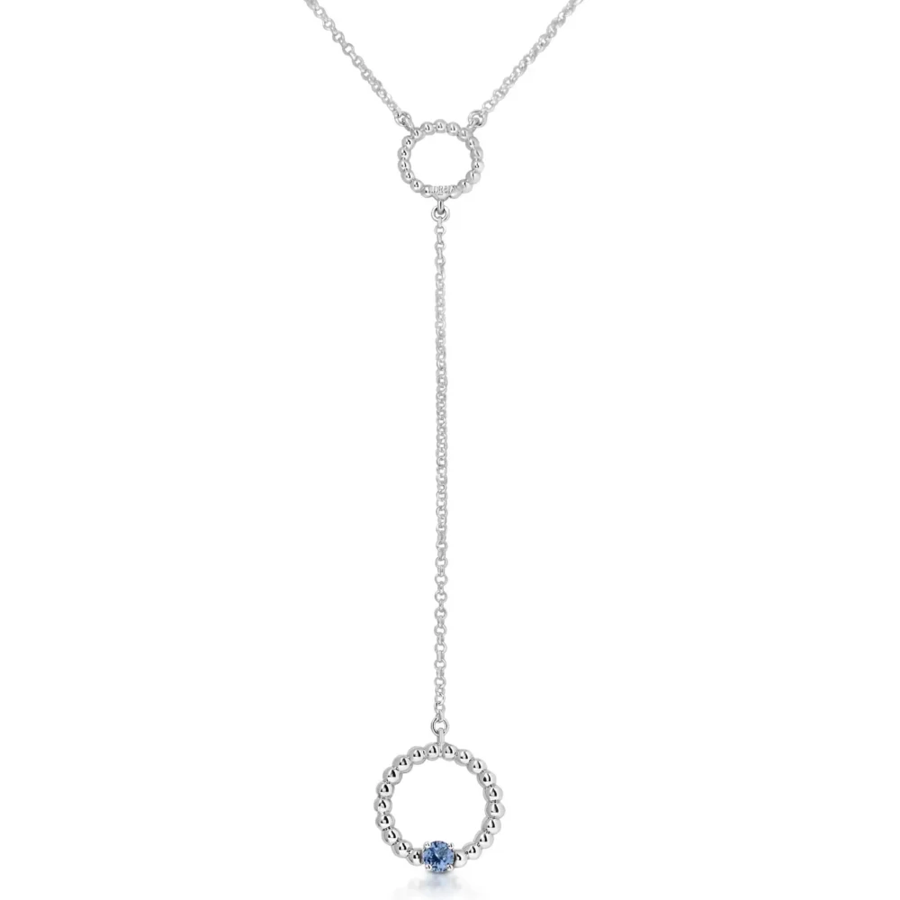 Collar Moon largo circonita