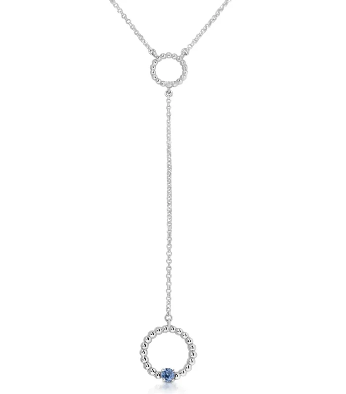 Collar Moon largo circonita