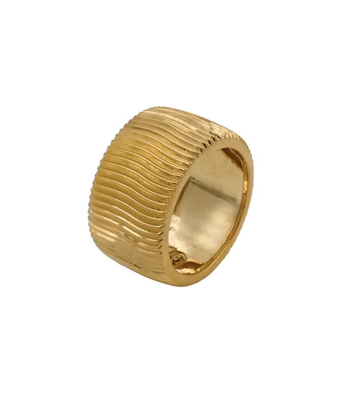 Anillo Paula chapado en oro - Corsia