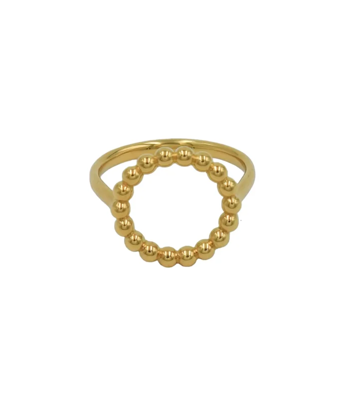 Anillo Moon chapado en oro - Corsia