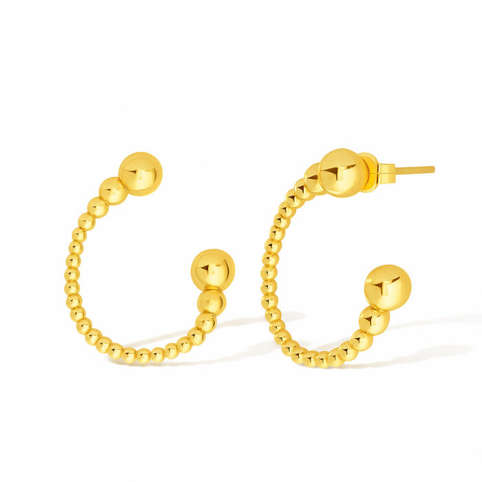 Comprar joyas Pendientes Aura chapados en oro Corsia