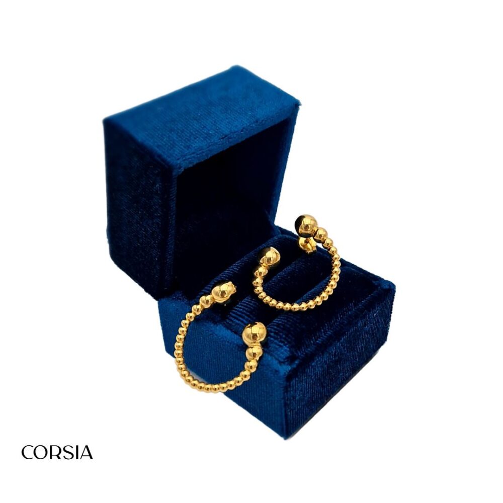 Aros Aura Chapado Oro - Joyería Corsia