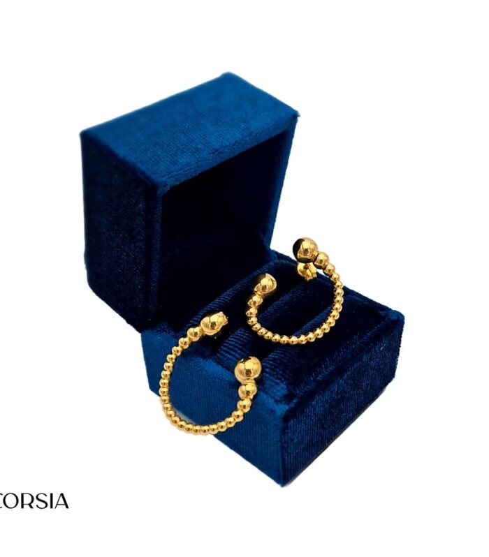 Aros Aura Chapado Oro - Joyería Corsia