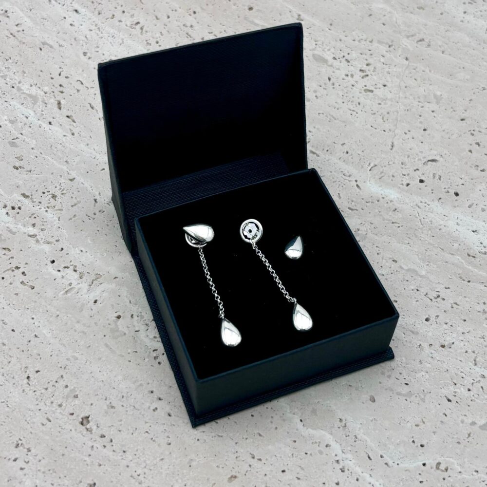 Pendientes Aqua Plata - Joyería Corsia
