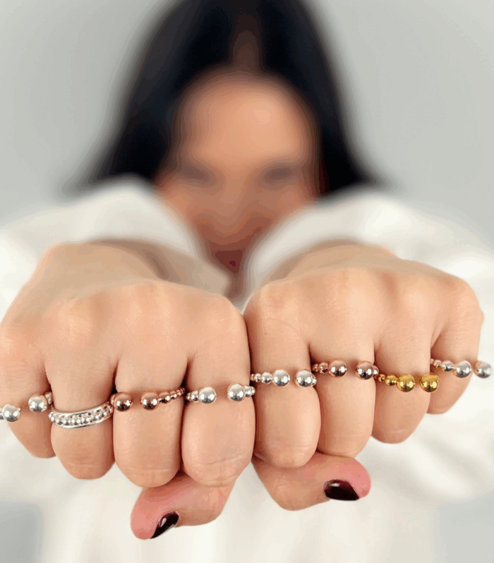 Anillo Aura chapado en Oro - Corsia