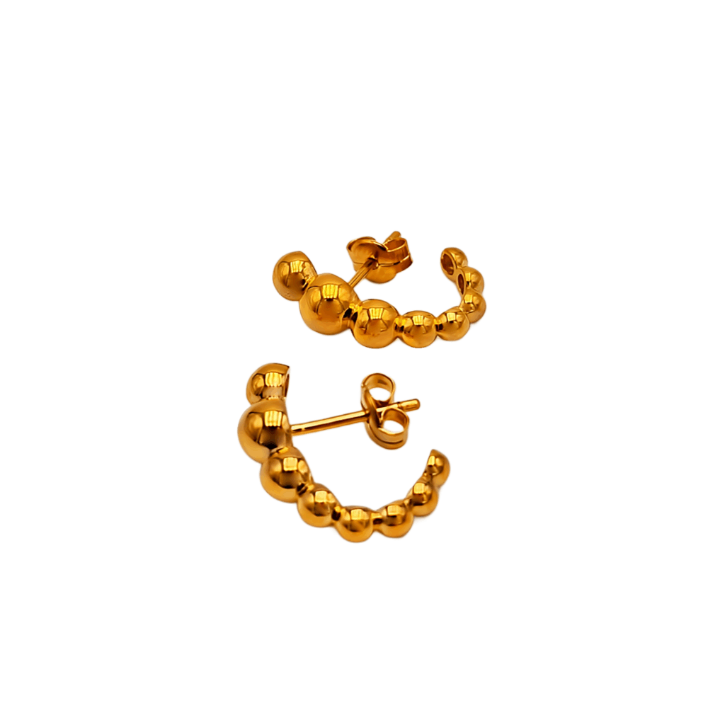 Pendientes Yass chapados en oro - Corsia