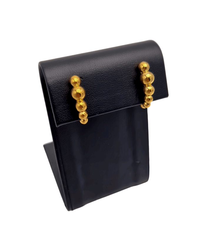 Pendientes Yass chapados en oro - Corsia