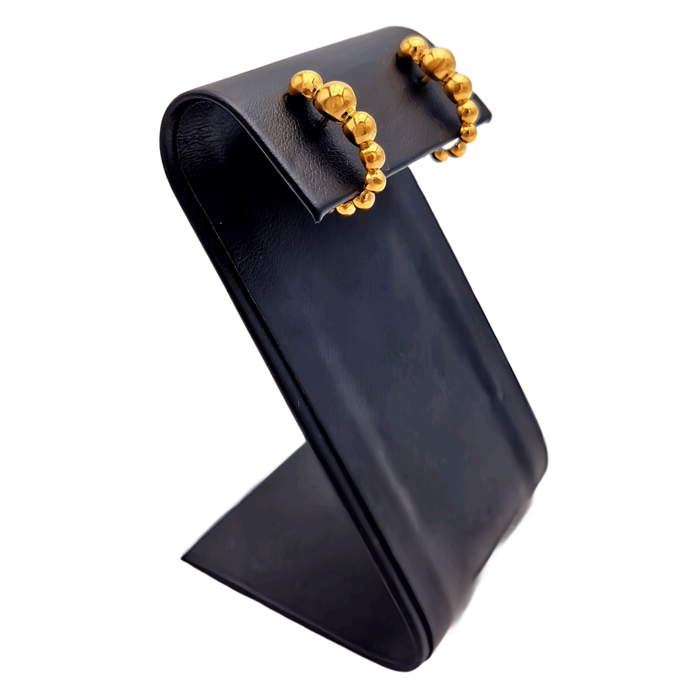 Pendientes Yass chapados en oro - Corsia