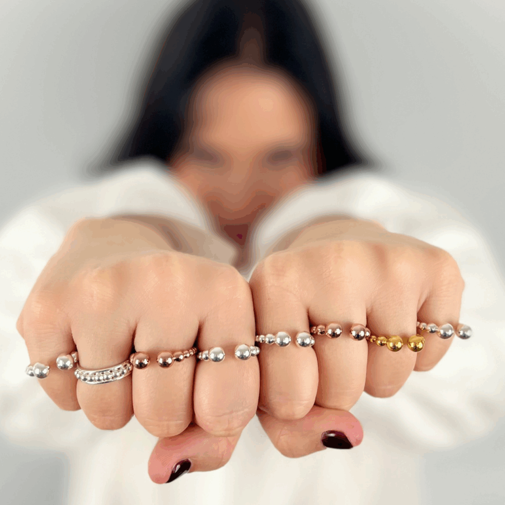 Anillo Aura chapado en Oro - Joyería Corsia